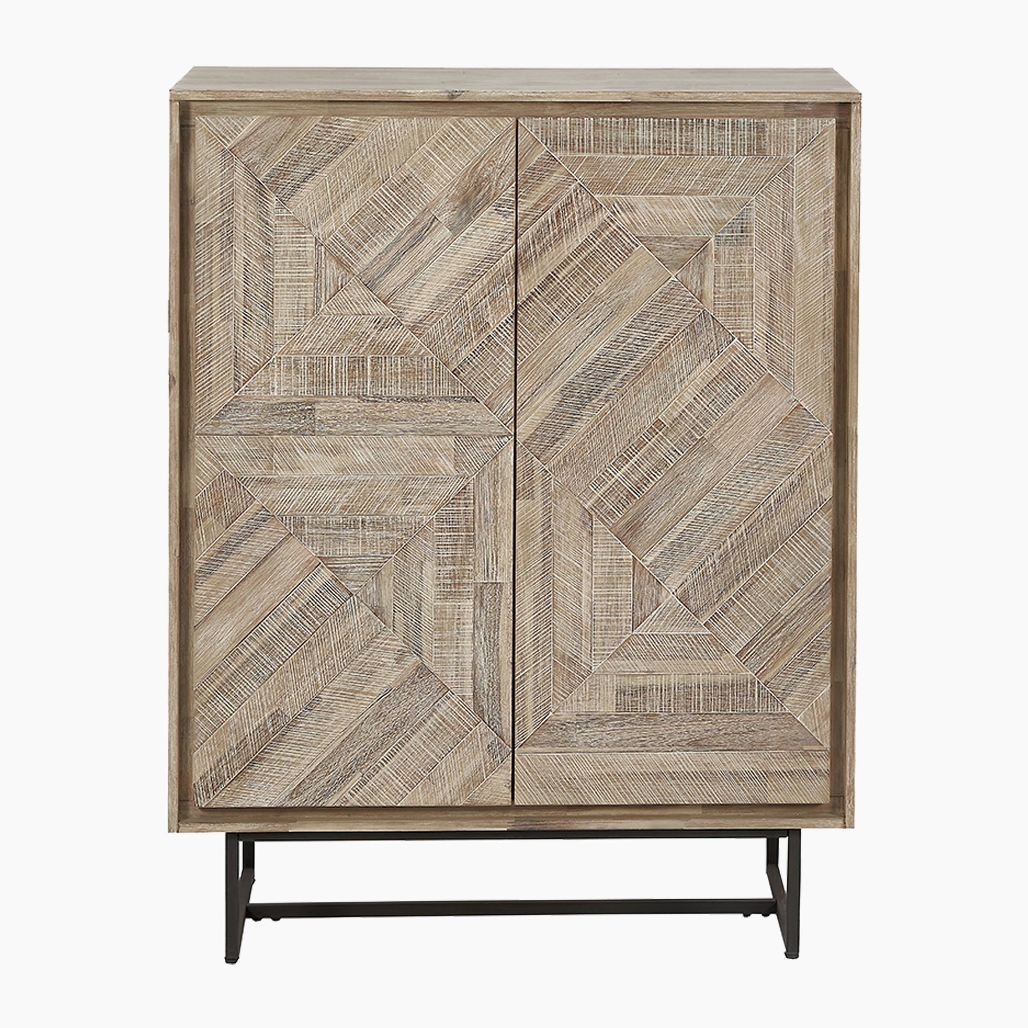 Pacific Lifestyle - Marca Acacia Wood 2 Door Bar Cabinet Levere - Image 2