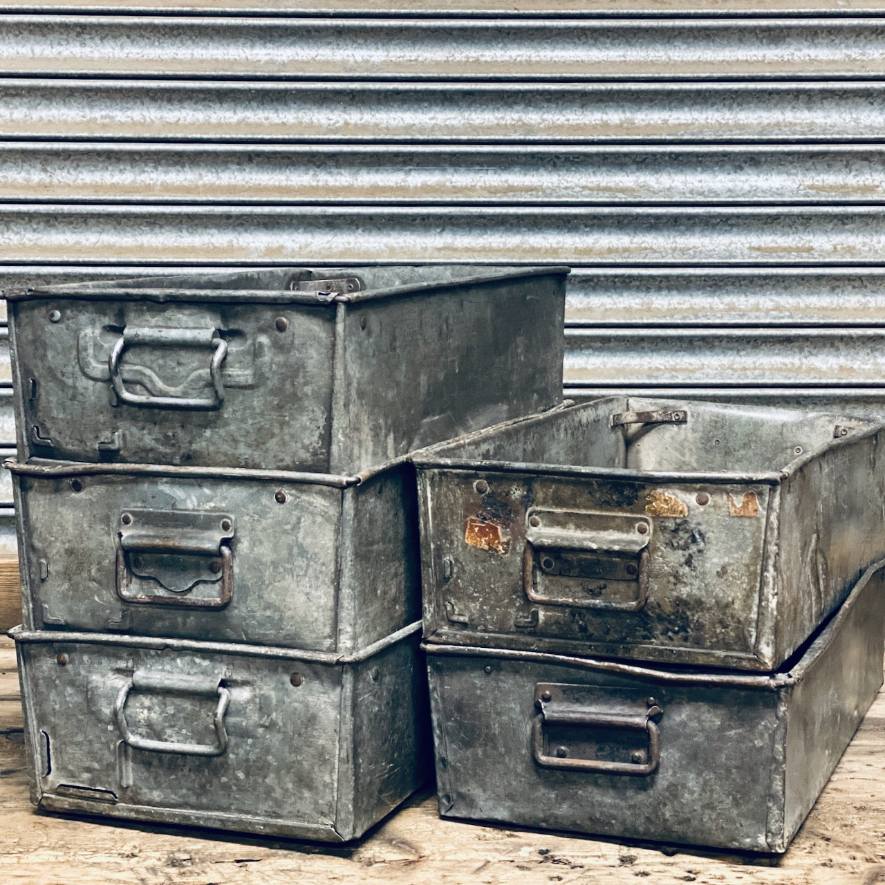 Stor vintage tote boks - Image 2