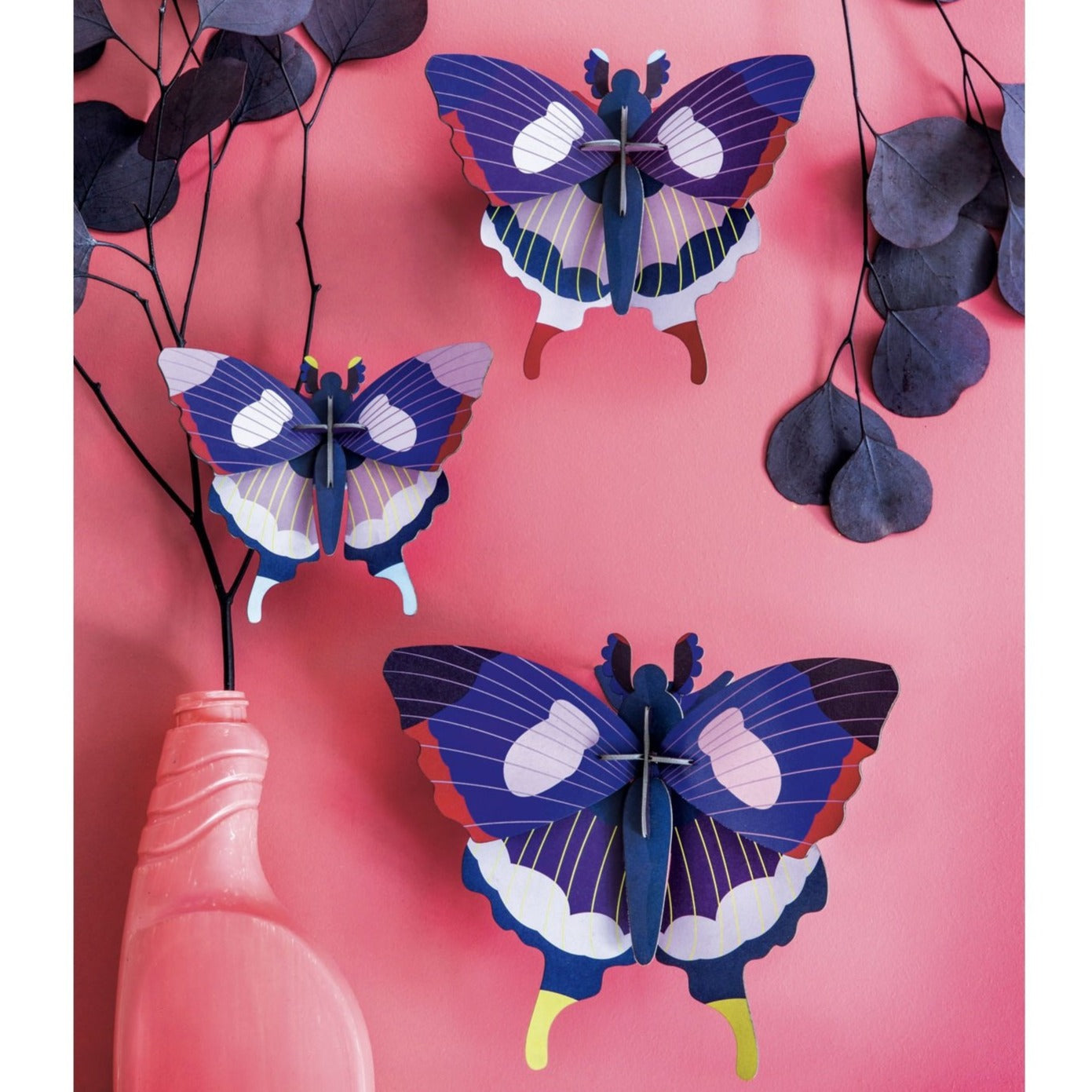 Studio tag 3D Model Wall Decor - Sæt med 3 Swallowtail Butterflies - Image 2
