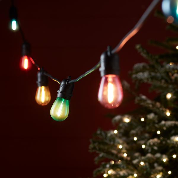 Ultimate Connect 40m 80 Multi Colored Festoon Lights Black Cable - Image 2