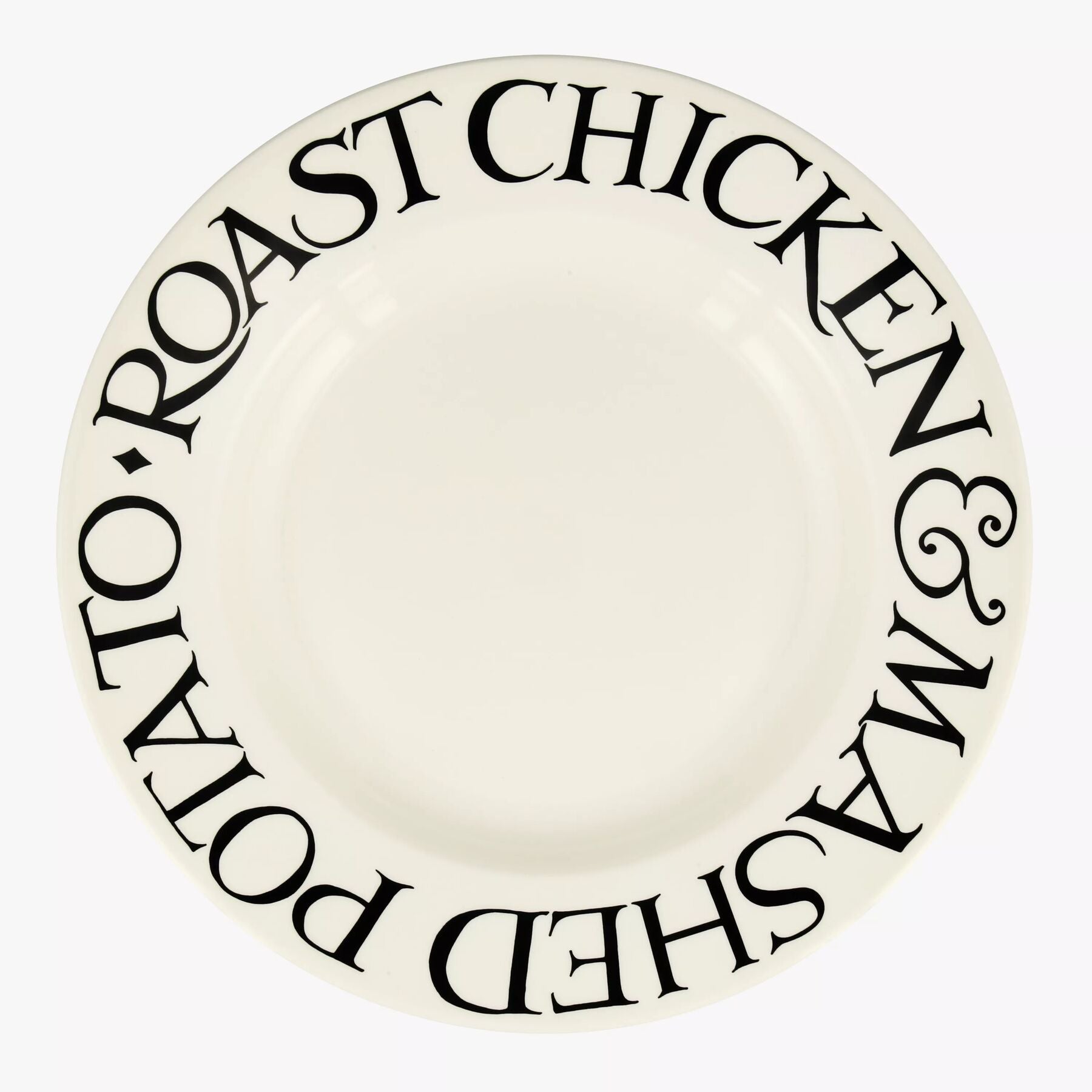 Sort toast stegt kylling 10 1/2 tommer plade - Image 2